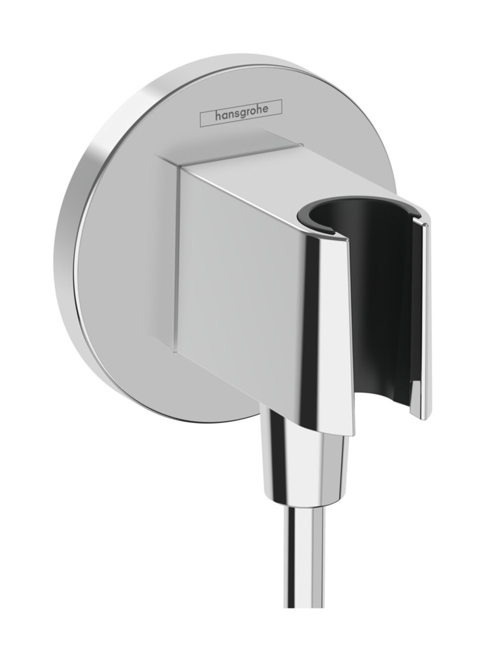 hansgrohe FixFit S Wandanschluss mit Brausehalter Chrom, 26888000