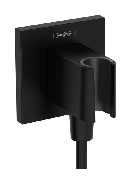 hansgrohe FixFit E Wandanschluss mit Brausehalter Mattschwarz, 26889670