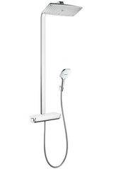 hansgrohe Raindance E Showerpipe 360 1jet mit Thermostat Weiß/Chrom, 27112400