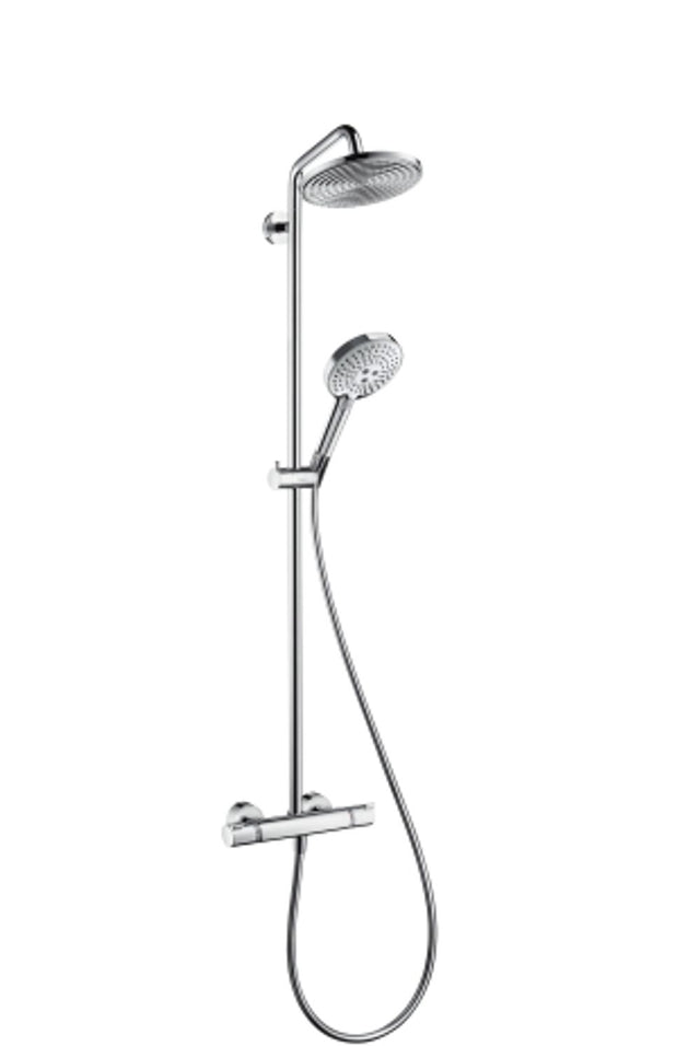 hansgrohe Raindance S Showerpipe 240 1jet EcoSmart 9 l/min mit Thermostat Chrom, 27116000