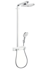 hansgrohe Raindance Select E Showerpipe 300 2jet mit ShowerTablet Weiß/Chrom, 27126400