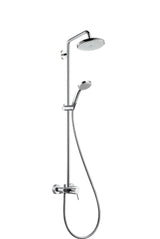 hansgrohe Croma Showerpipe 220 1jet mit Einhebelmischer Chrom, 27222000