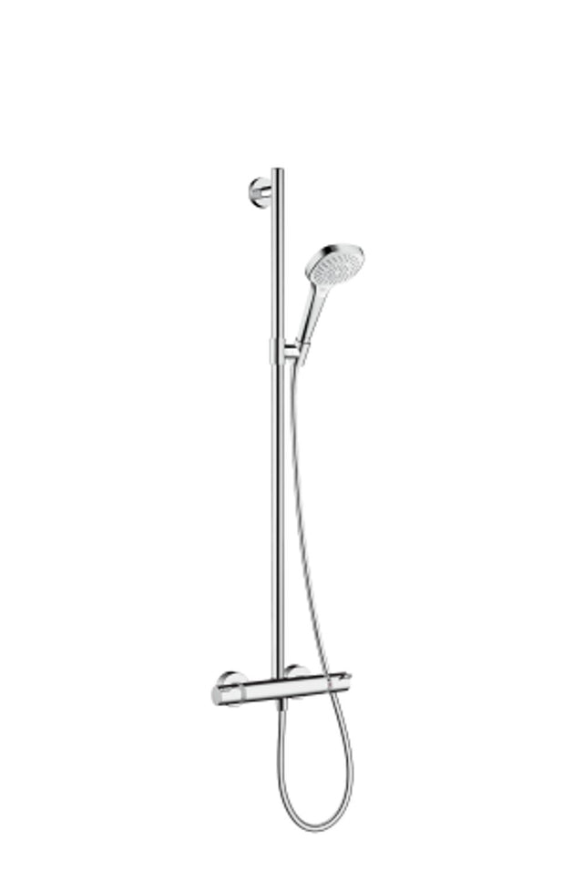 hansgrohe Croma Select E SemiPipe 110 Multi mit Thermostat Weiß/Chrom, 27248400