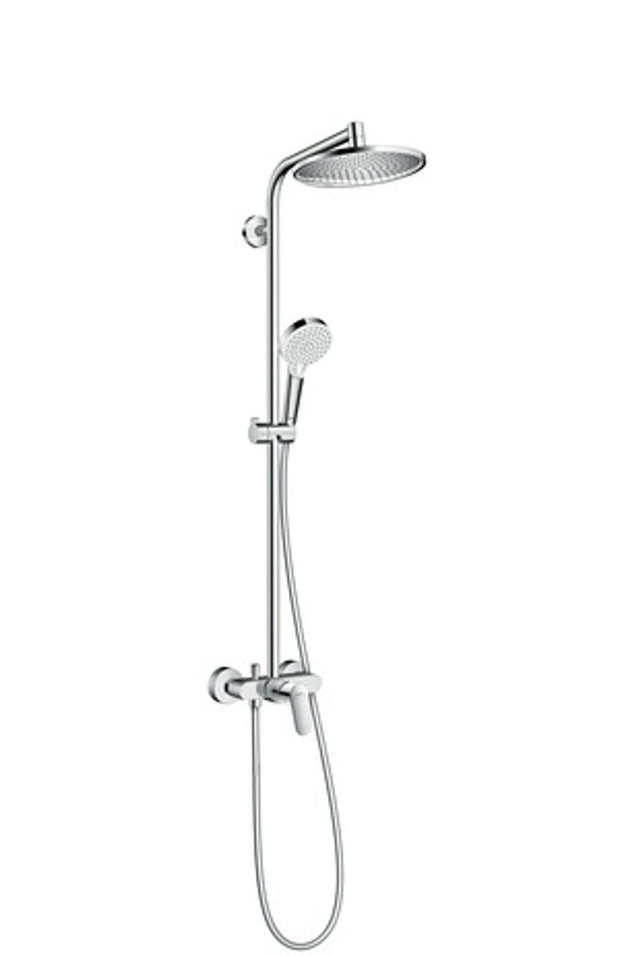hansgrohe Crometta S Showerpipe 240 1jet mit Einhebelmischer Chrom, 27269000