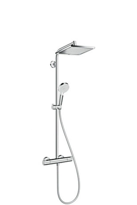hansgrohe Crometta E Showerpipe 240 1jet mit Thermostat Chrom, 27271000