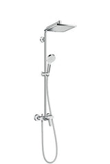 hansgrohe Crometta E Showerpipe 240 1jet mit Einhebelmischer Chrom, 27284000