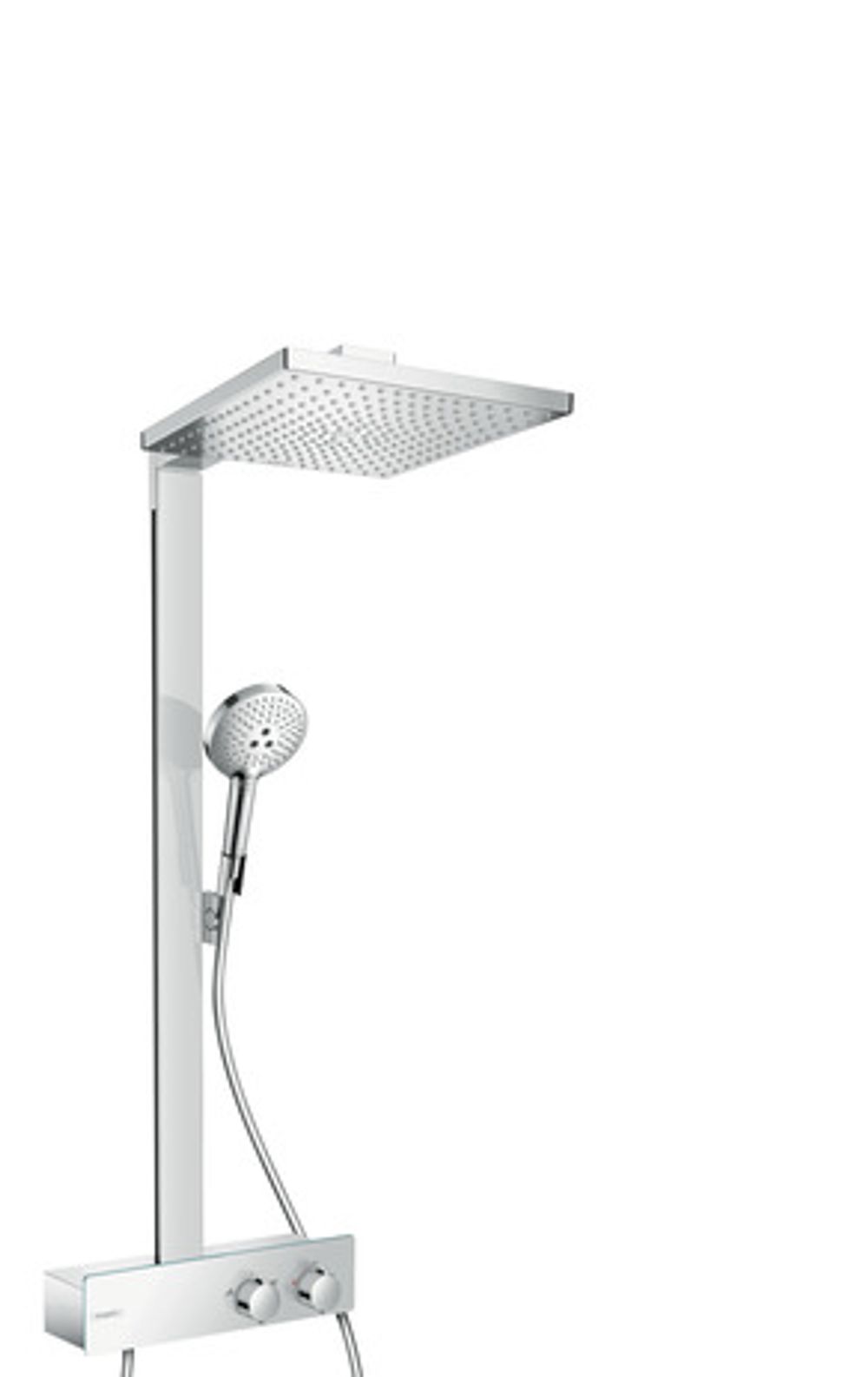 hansgrohe Raindance E Showerpipe 300 1jet EcoSmart 9 l/min mit ShowerTablet 350 Chrom, 27362000
