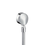 hansgrohe FixFit Wandanschluss E mit Rückflussverhinderer und Kugelgelenk Chrom, 27505000