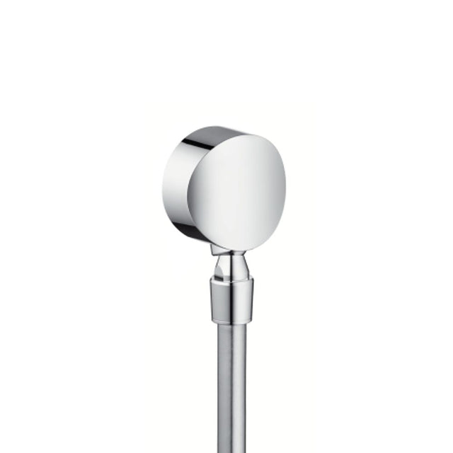 hansgrohe FixFit Wandanschluss S mit Rückflussverhinderer und Kugelgelenk Chrom, 27506000