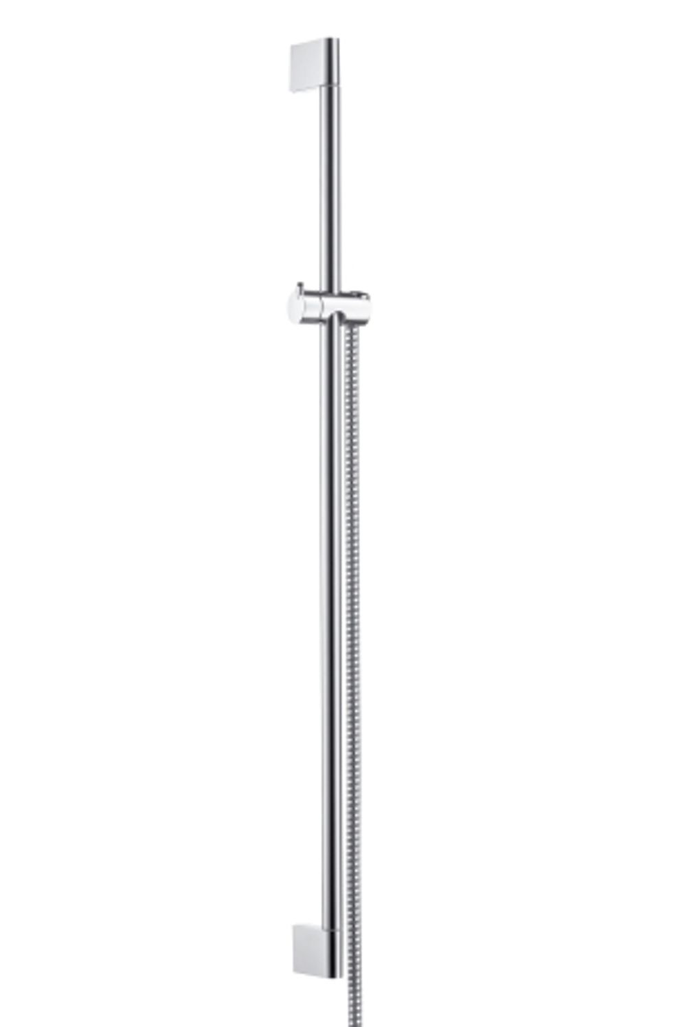 hansgrohe Unica Brausestange Crometta 90 cm mit Metaflex Brauseschlauch 160 Chrom, 27614000
