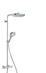hansgrohe Raindance Select S Showerpipe 240 1jet PowderRain mit Thermostat Chrom, 27633000