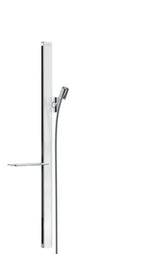 hansgrohe Unica Brausestange E 90 cm mit Isiflex Brauseschlauch 160 Weiß/Chrom, 27640400