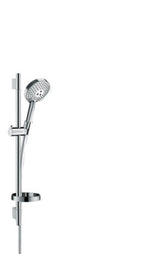 hansgrohe Raindance Select S Brauseset 120 3jet PowderRain mit Brausestange 65 cm und Seifenschale Chrom, 27654000