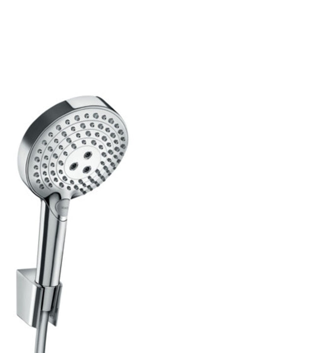 hansgrohe Raindance Select S Brausehalterset 120 3jet PowderRain mit Brauseschlauch 125 cm Chrom, 27669000