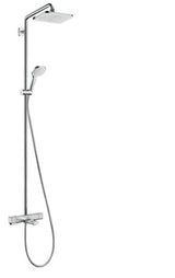 hansgrohe Croma E Showerpipe 280 1jet mit Wannenthermostat Chrom, 27687000
