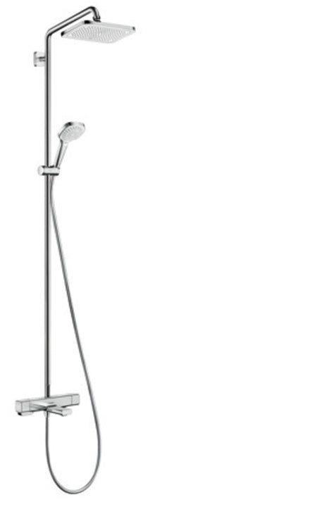 hansgrohe Croma E Showerpipe 280 1jet mit Wannenthermostat Chrom, 27687000