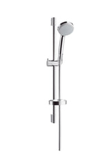 hansgrohe Croma 100 Brauseset Vario mit Brausestange 65 cm und Seifenschale Chrom, 27772000