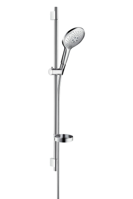hansgrohe Raindance Select S Brauseset 150 3jet mit Brausestange 90 cm und Seifenschale Chrom, 27803000