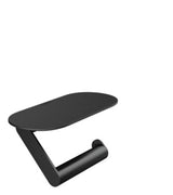 hansgrohe WallStoris Toilettenpapierhalter mit Ablage Mattschwarz, 27928670