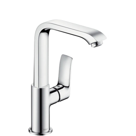 hansgrohe Metris Einhebel-Waschtischmischer 230 mit Zugstangen-Ablaufgarnitur Chrom, 31087000