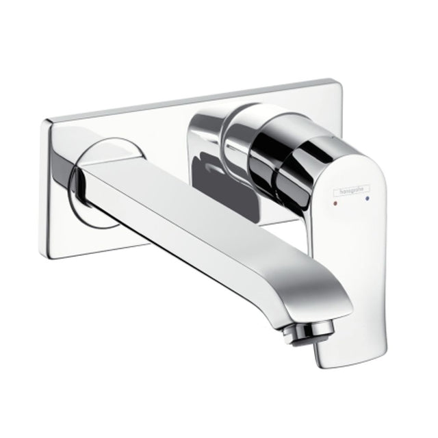 hansgrohe Metris Einhebel-Waschtischmischer Unterputz für Wandmontage mit Auslauf 22,5 cm Chrom, 31086000