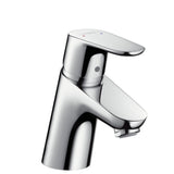 hansgrohe Focus Einhebel-Waschtischmischer 70 mit Push-Open Ablaufgarnitur Chrom, 31604000