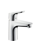hansgrohe Focus Einhebel-Waschtischmischer 100 LowFlow 3,5 l/min mit Zugstangen-Ablaufgarnitur Chrom, 31603000