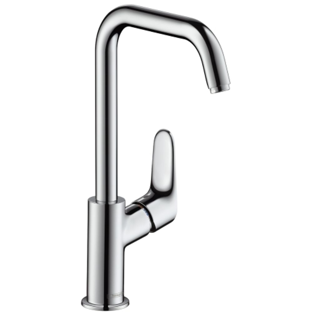 hansgrohe Focus Einhebel-Waschtischmischer 240 mit Schwenkauslauf ohne Ablaufgarnitur Chrom, 31519000