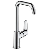 hansgrohe Focus Einhebel-Waschtischmischer 240 mit Schwenkauslauf ohne Ablaufgarnitur Chrom, 31519000