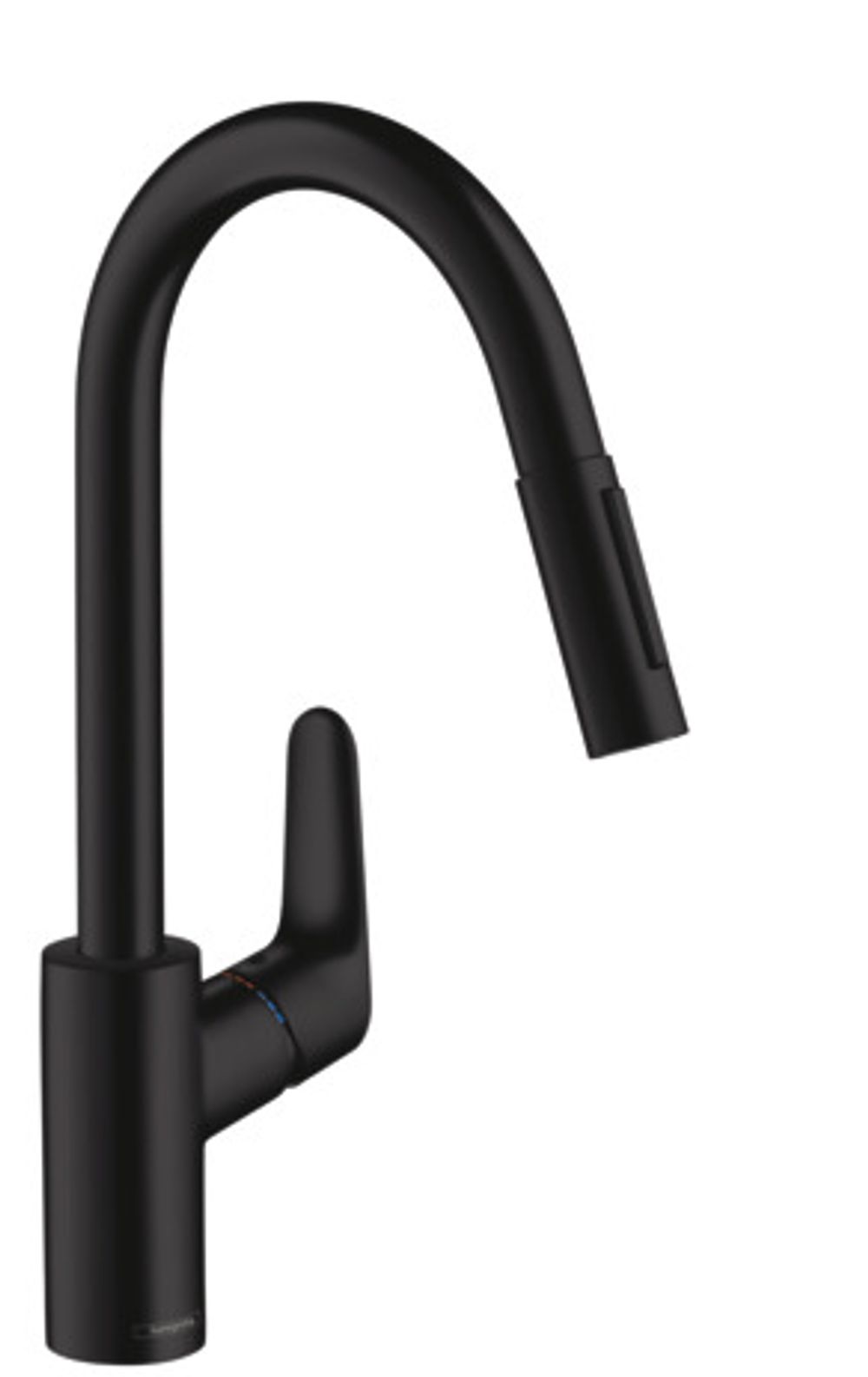 Hansgrohe HG Spültischmischer 240 Focus M41 Ausziehbrause 2jet mattschwarz, 31815670