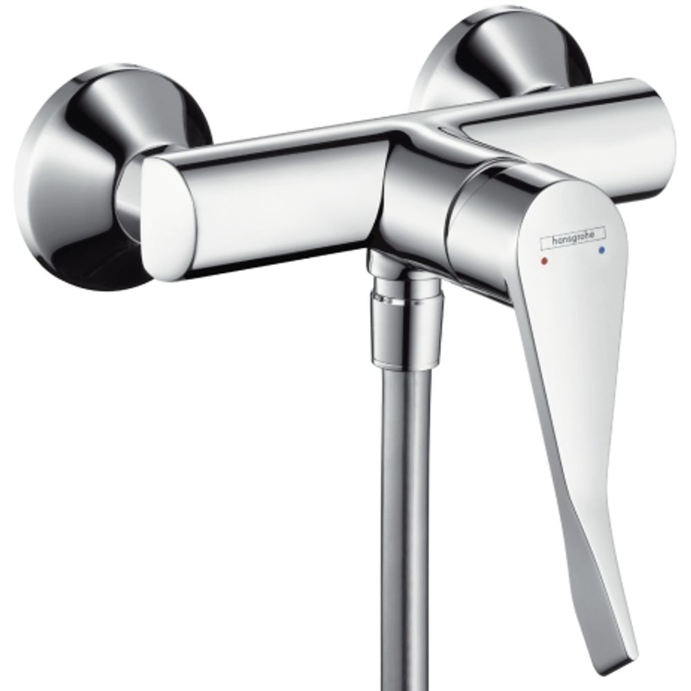 hansgrohe Focus Einhebel-Brausemischer Aufputz mit extra langem Comfortgriff 12,1 cm Chrom, 31916000