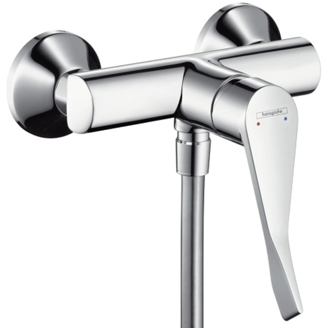 hansgrohe Focus Einhebel-Brausemischer Aufputz mit extra langem Comfortgriff 12,1 cm Chrom, 31916000
