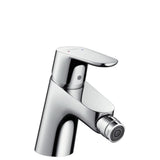 hansgrohe Focus Einhebel-Bidetmischer mit Push-Open Ablaufgarnitur Chrom, 31922000