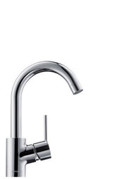 hansgrohe Talis S Einhebel-Waschtischmischer 200 mit Schwenkauslauf und Zugstangen-Ablaufgarnitur Chrom, 32070000