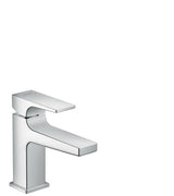 hansgrohe Metropol Einhebel-Waschtischmischer 100 mit Hebelgriff für Handwaschbecken Push-Open Ablaufgarnitur Chrom, 32500000