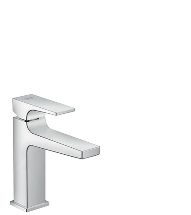 hansgrohe Metropol Standventil 100 mit Hebelgriff für Kaltwasser oder vorgemischtes Wasser ohne Ablaufgarnitur Chrom, 32501000