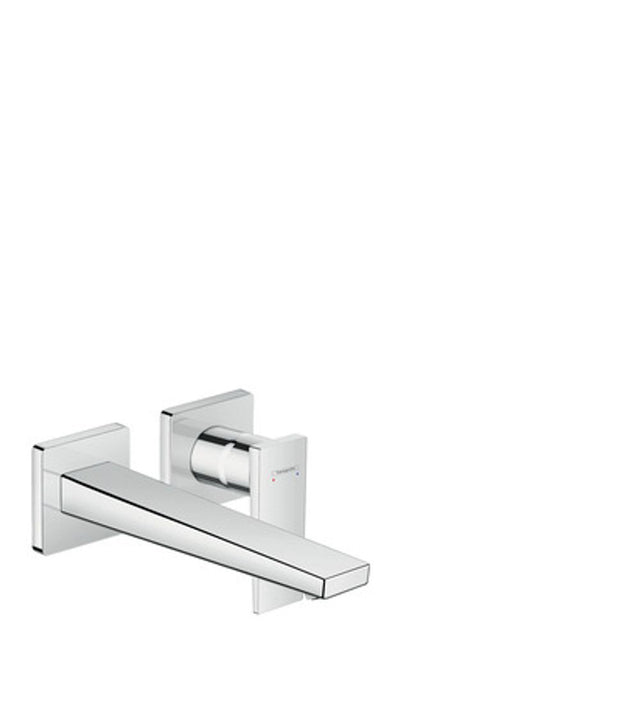 hansgrohe Metropol Einhebel-Waschtischmischer Unterputz für Wandmontage mit Hebelgriff und Auslauf 22,5 cm Chrom, 32526000
