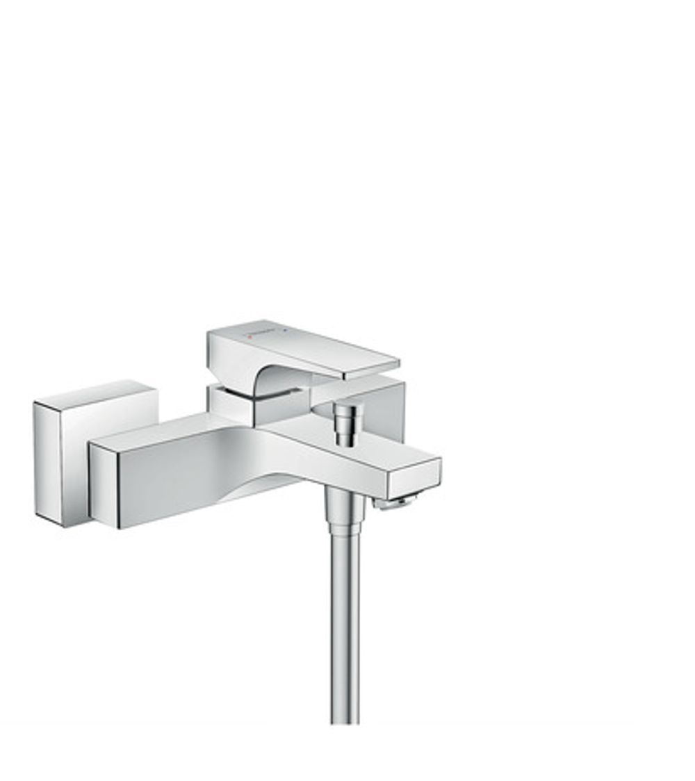 hansgrohe Metropol Einhebel-Wannenmischer Aufputz mit Hebelgriff Chrom, 32540000