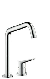 AXOR HG 2-Loch Spültischmischer Axor Citterio M steel mit Schwenkauslauf, 34820800