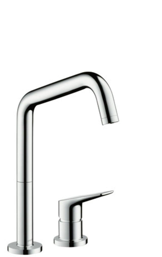 AXOR HG 2-Loch Spültischmischer Axor Citterio M steel mit Schwenkauslauf, 34820800