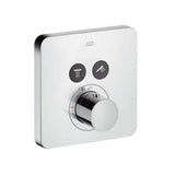 AXOR ShowerSolutions Thermostat Unterputz softsquare für 2 Verbraucher Chrom, 36707000