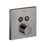 AXOR ShowerSolutions Thermostat Unterputz eckig für 2 Verbraucher Polished Black Chrome, 36715330