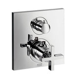 AXOR Citterio Thermostat Unterputz mit Absperrventil und Kreuzgriff Chrom, 39705000