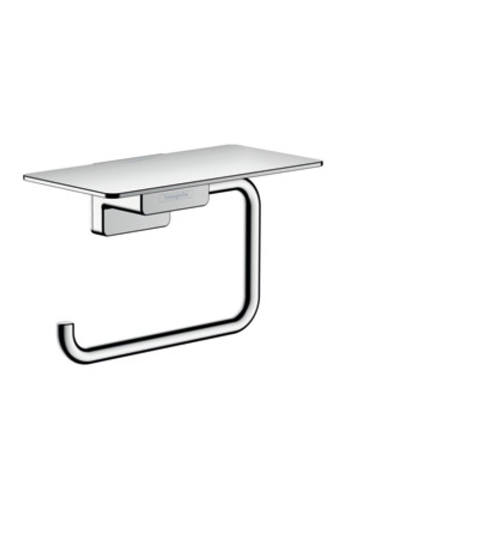 hansgrohe AddStoris Toilettenpapierhalter mit Ablage Chrom, 41772000