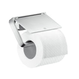 AXOR Universal Softsquare Toilettenpapierhalter mit Deckel Chrom, 42836000