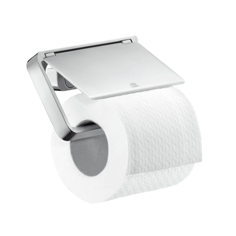 AXOR Universal Softsquare Toilettenpapierhalter mit Deckel Chrom, 42836000