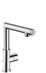 AXOR Uno Waschtischmischer Select 220 mit Zugstangen-Ablaufgarnitur Chrom, 45016000