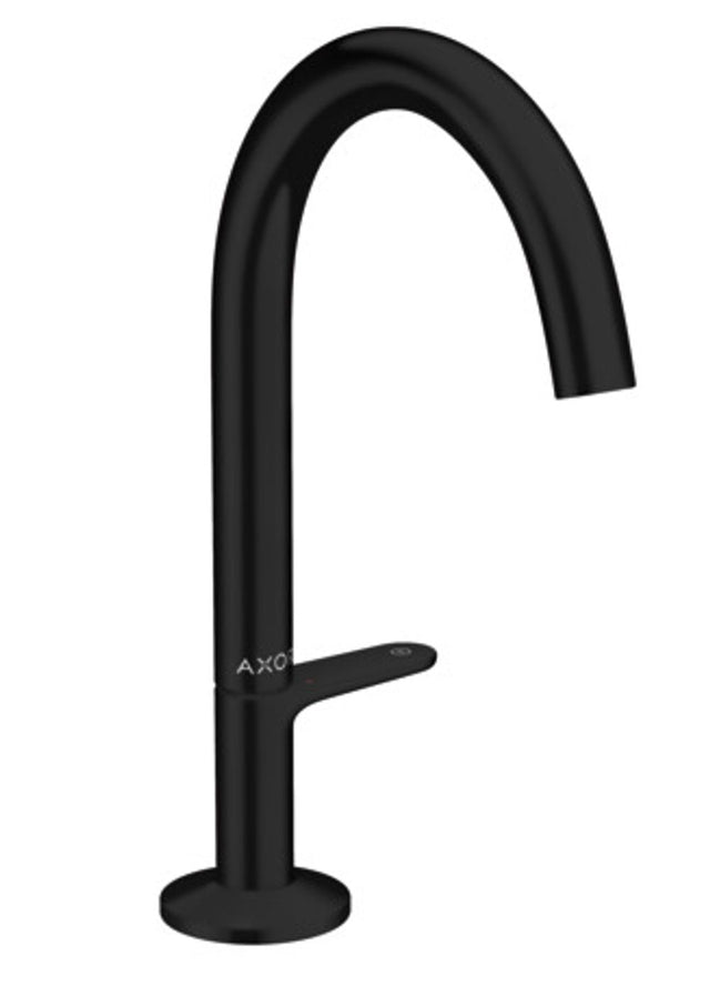 AXOR One Waschtischmischer Select 170 mit Push-Open Ablaufgarnitur Mattschwarz, 48020670