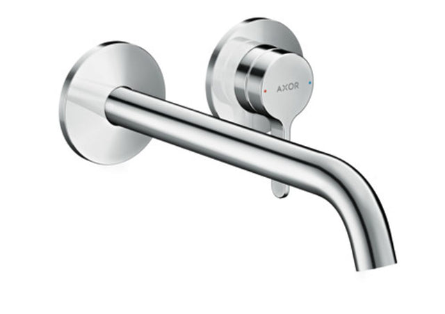 AXOR One Einhebel-Waschtischmischer Unterputz für Wandmontage mit Hebelgriff und Auslauf 220 mm Chrom, 48120000