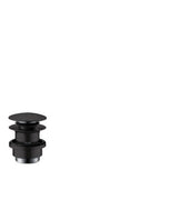 hansgrohe Ablaufgarnitur Push-Open für Waschtisch- und Bidetmischer Mattschwarz, 50100670